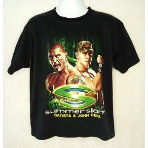 Hot Ice Wrestling John Cena vs Dave Bautista Summer Slam T Shirt (L)